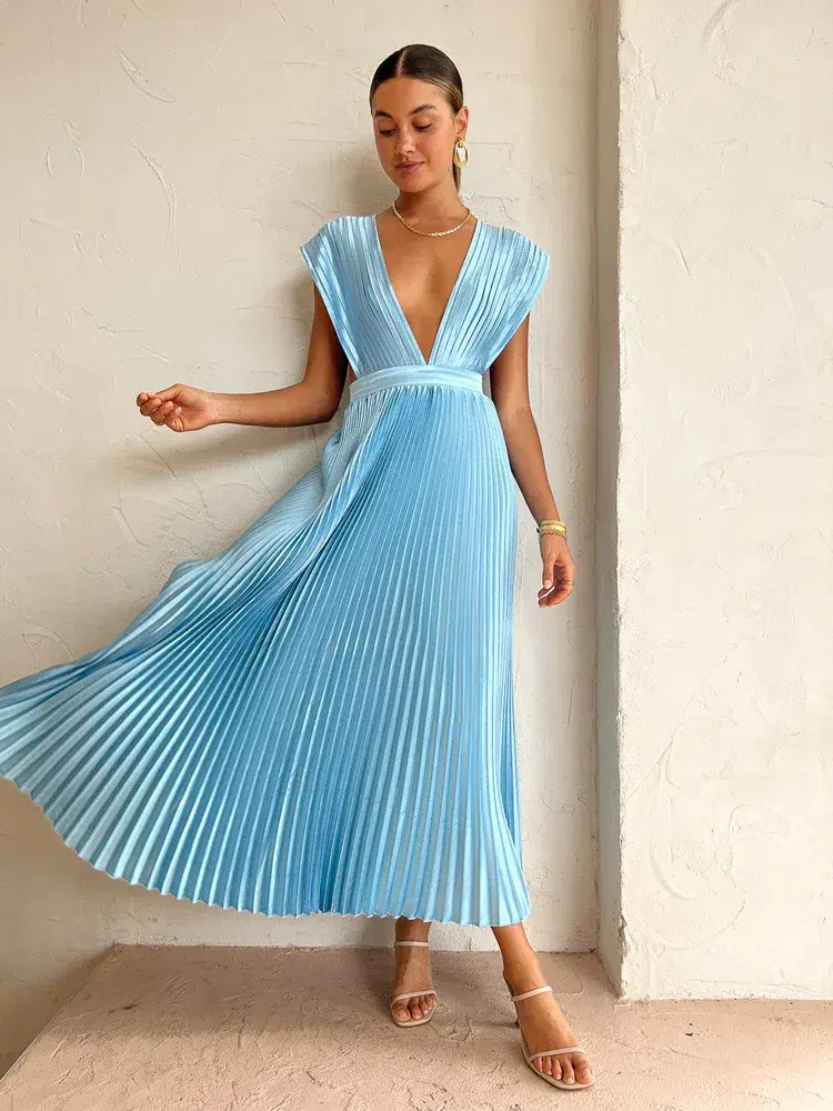 Lidee Gala Gown Summer Blue Size 8 - Image 2