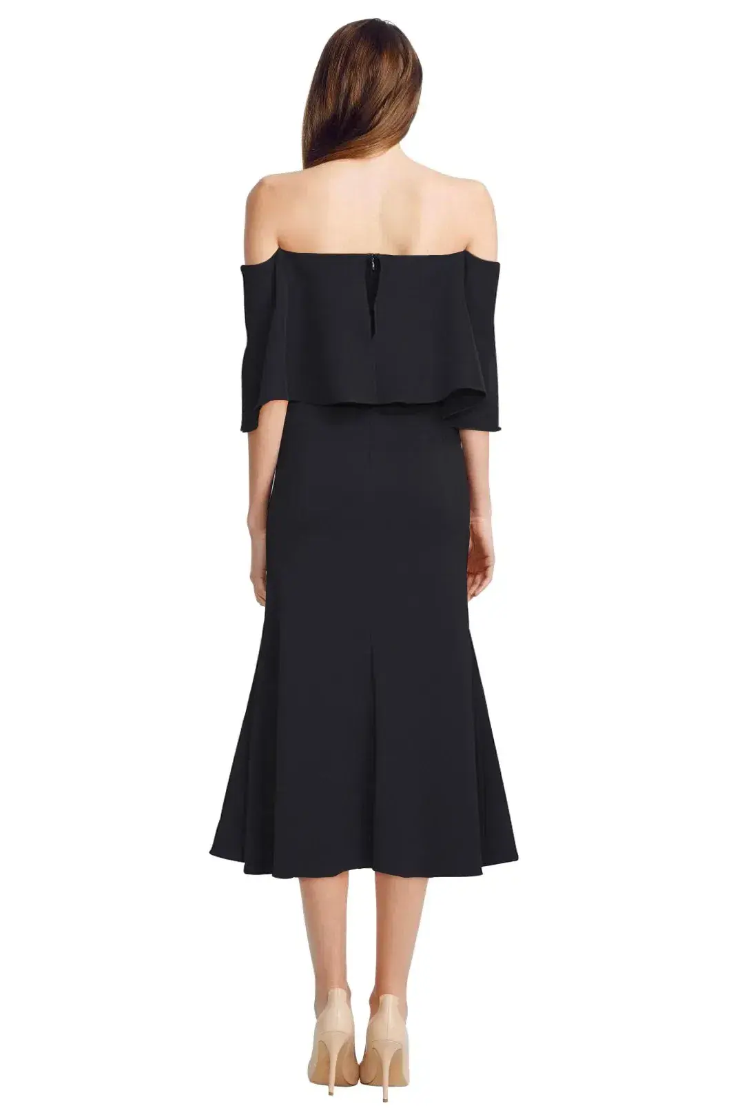 Camilla and Marc Bridal Off Shoulder Dress Navy Size 6 - Image 3