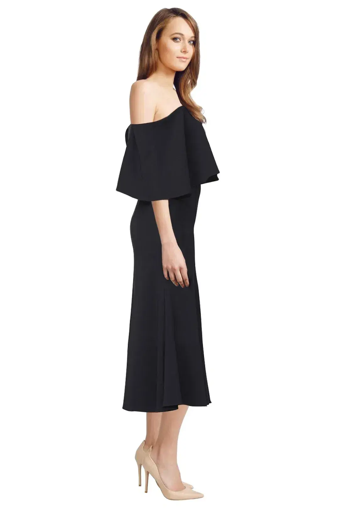 Camilla and Marc Bridal Off Shoulder Dress Navy Size 6 - Image 2