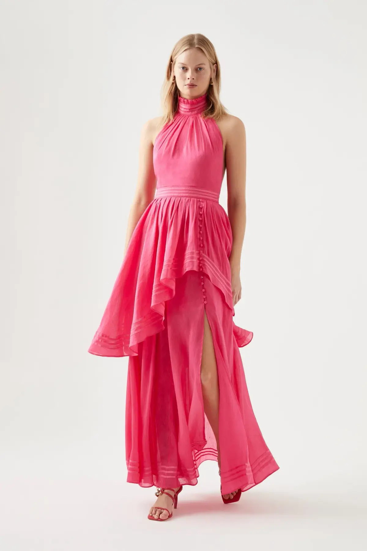 Aje Sienna Maxi Dress Pink Size 8 - Image 1