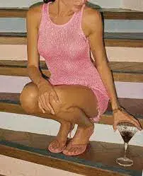 Asta Resort Natalia Mini Dress Azalea Pink Sequin Size XS / AU 6 - Image 4