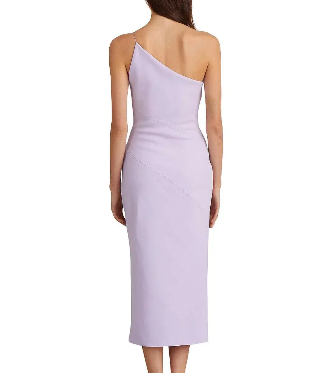 Bec & Bridge Araia Asym Midi Dress Lilac Size AU 6 - Image 3