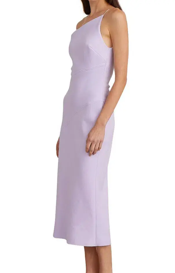 Bec & Bridge Araia Asym Midi Dress Lilac Size AU 6 - Image 2