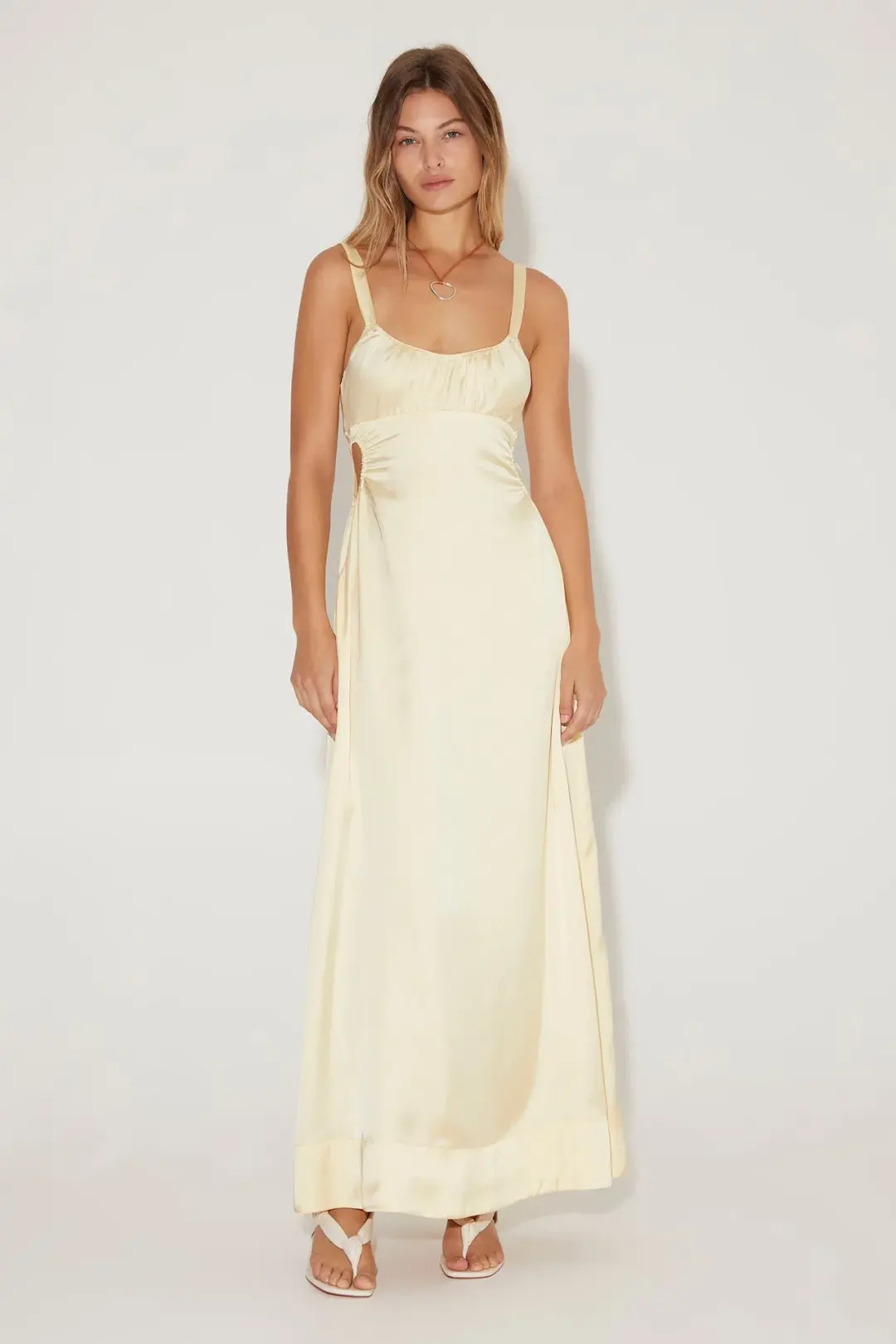 Hansen and Gretel Carlos Dress Lemon Size XS / AU 6 for rent on The Volte - main image