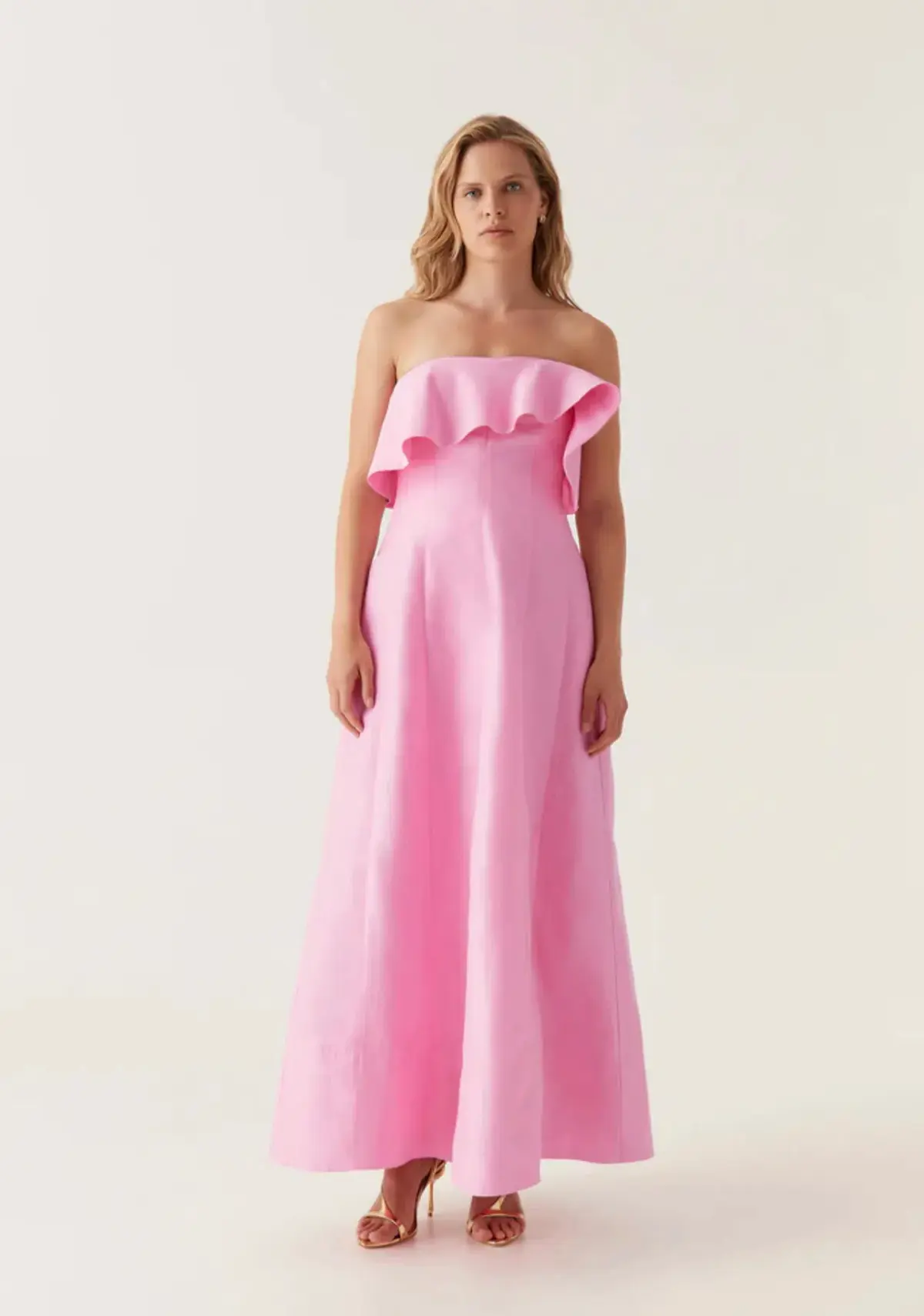 Aje Shallows Strapless Gown in Pink Size 8 - Image 7
