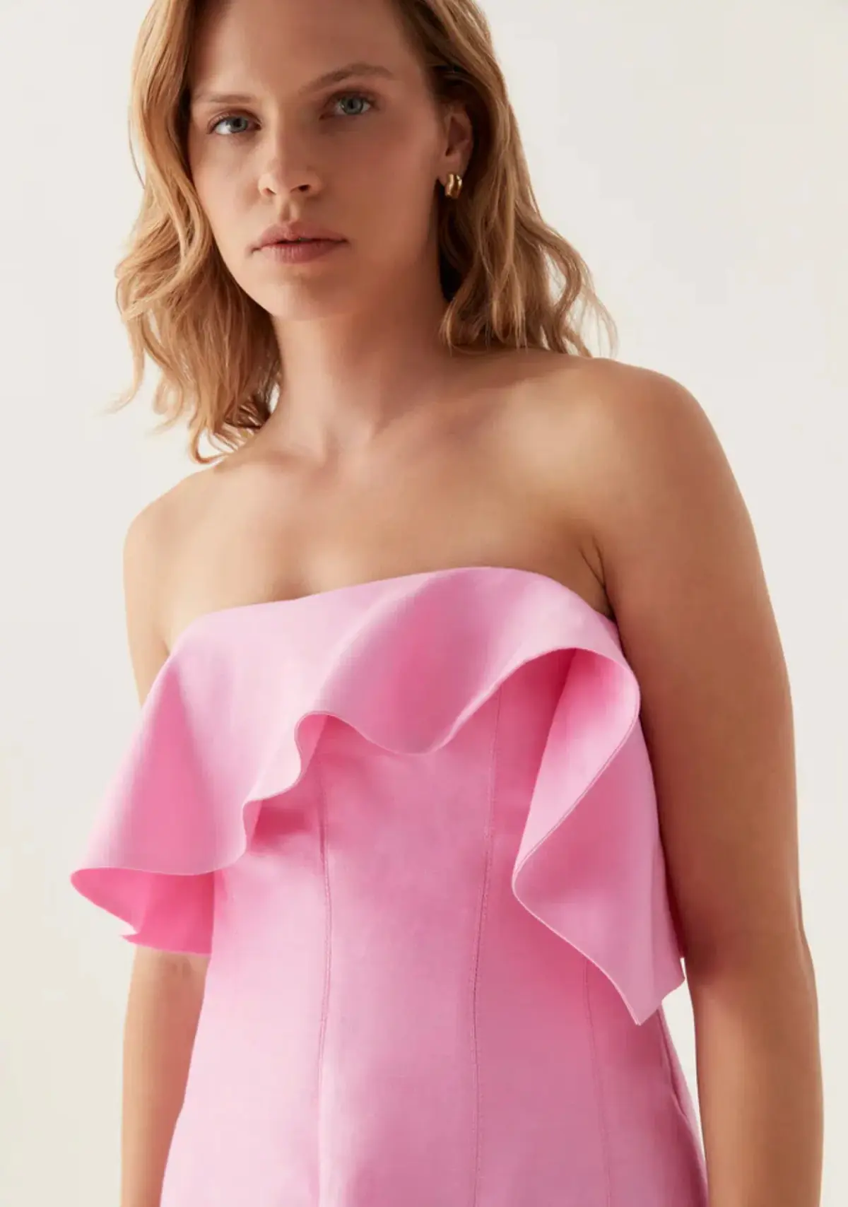 Aje Shallows Strapless Gown in Pink Size 8 - Image 9