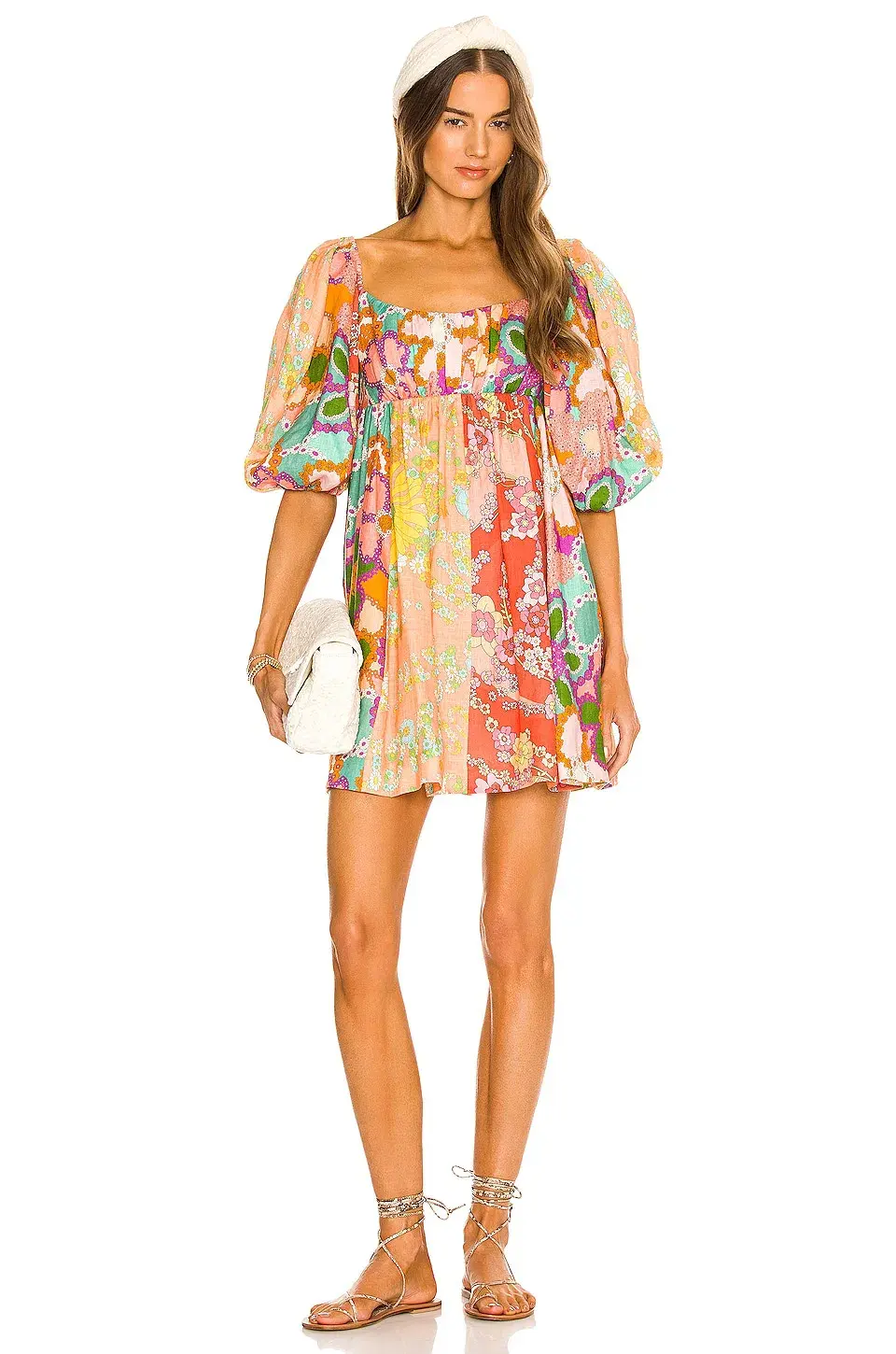 Zimmermann Lola Panelled Mini Dress Spliced Floral Size 1 / 10 AU - Image 4