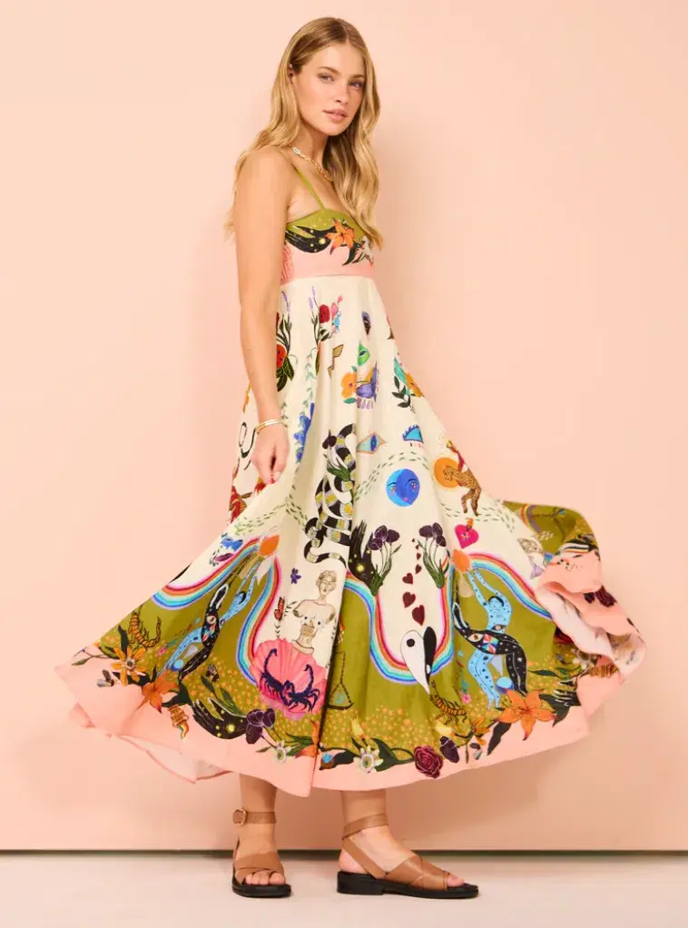 Alemais Evergreen Sundress Multi Size AU 8 - Image 3