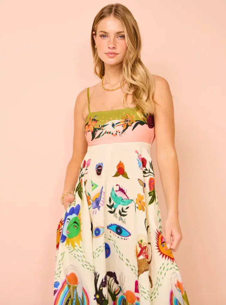 Alemais Evergreen Sundress Multi Size AU 8 - Image 9