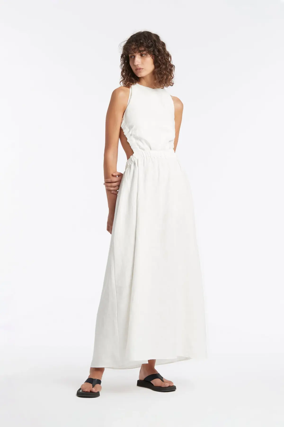 Sir The Label Alena Maxi Dress Ivory Size 3 / AU 12  - Image 3