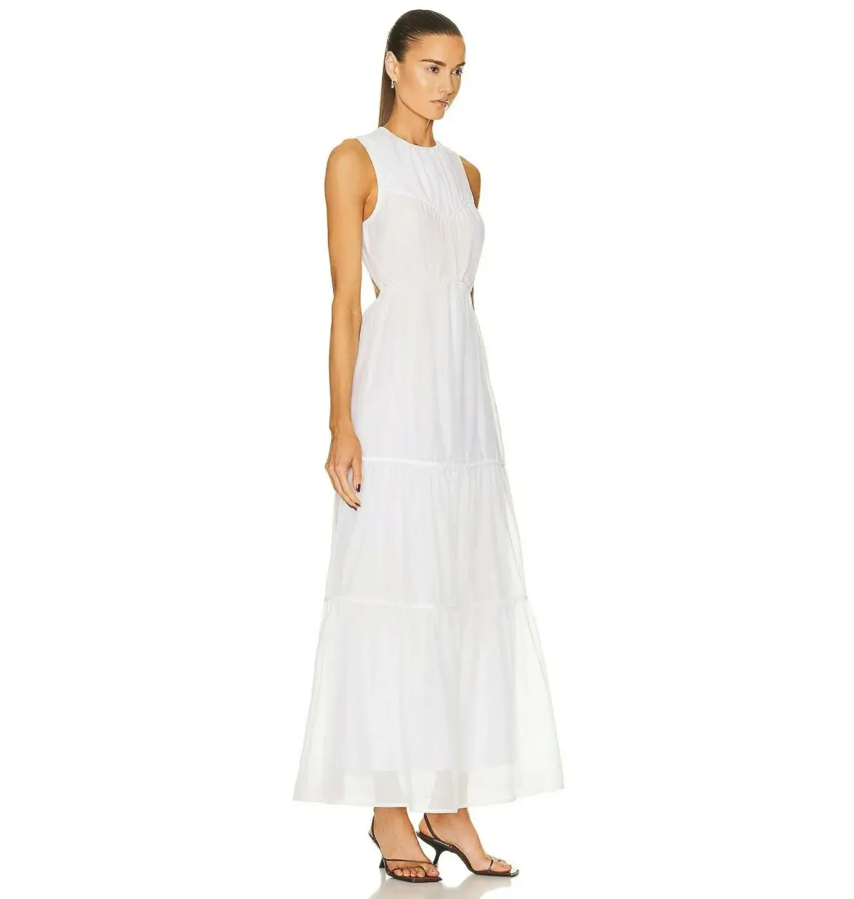 Sir The Label Emme Tiered Dress Ivory Size 4 / AU 14  - Image 2