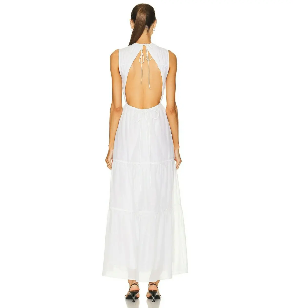 Sir The Label Emme Tiered Dress Ivory Size 4 / AU 14  - Image 3
