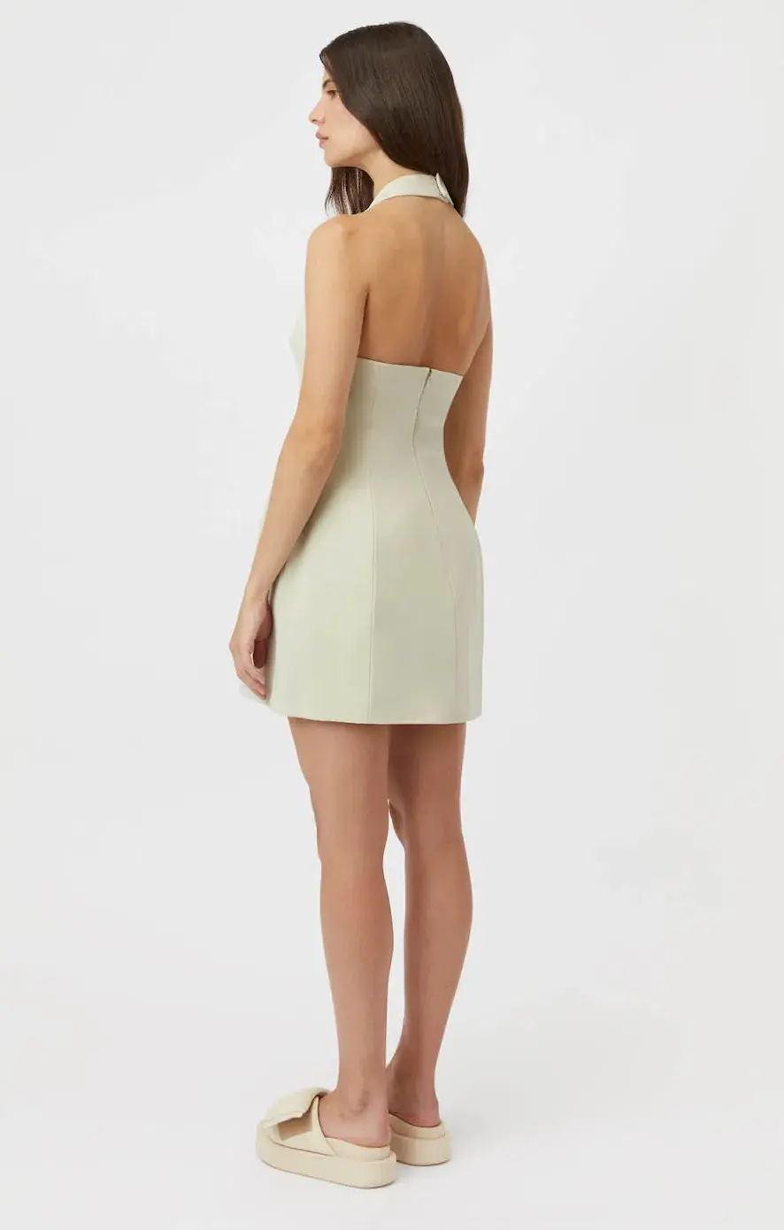Camilla And Marc Petra Mini Dress Pale Pistachio Size AU 6 - Image 3