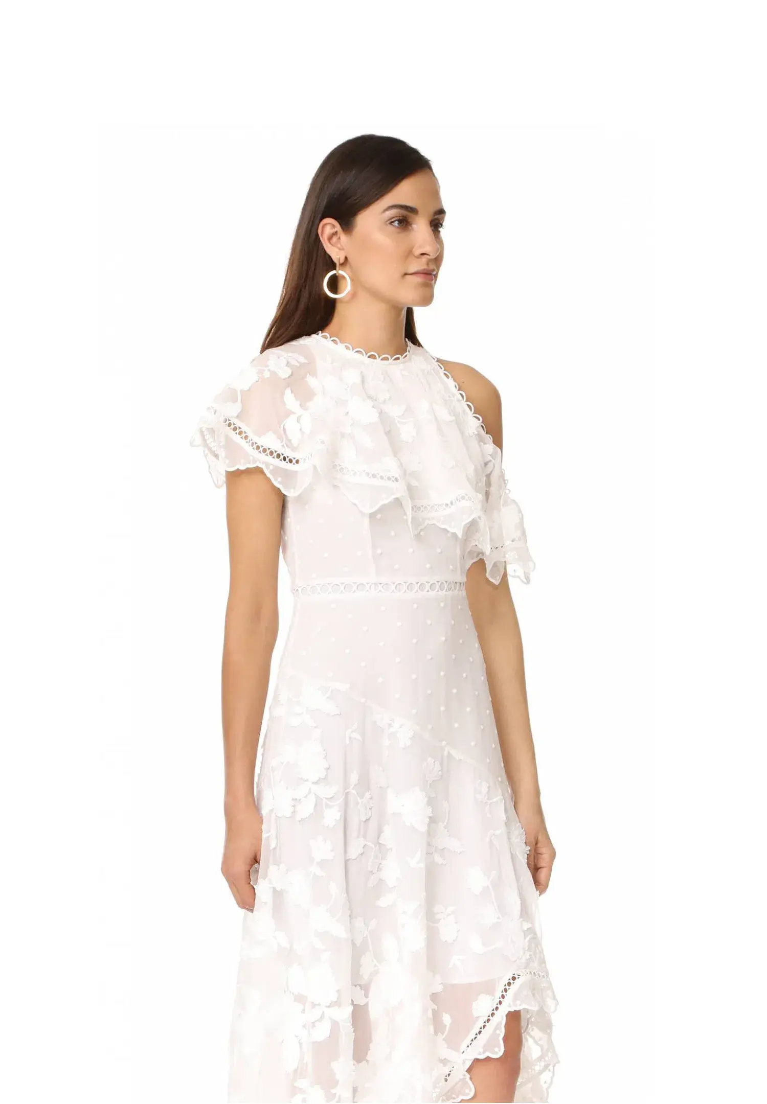 Zimmermann Mercer Bird Floating Dress Ivory Size 2 / Au 12 - Image 2