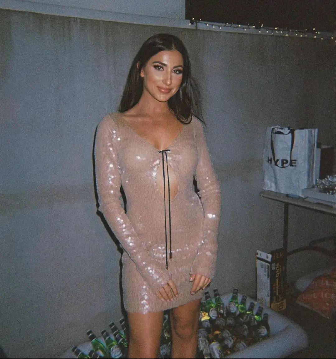 16arlington Solarium Open-back Sequined Stretch-tulle Mini Dress Smoke Sequin Size AU 6 for rent on The Volte - main image