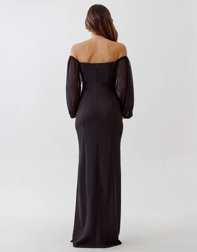 Tussah Ciera Maxi Dress Full Length Black Size AU 10 - Image 3