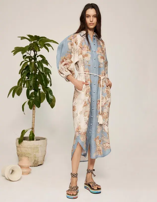 Alemais Blythe Shirtdress Print Size AU 14  - Image 1