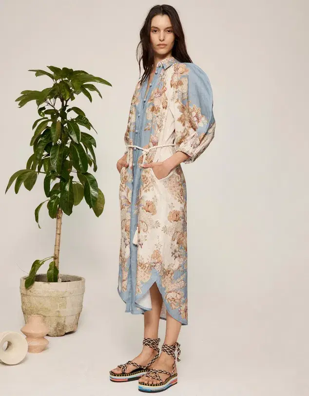Alemais Blythe Shirtdress Print Size AU 14  - Image 2