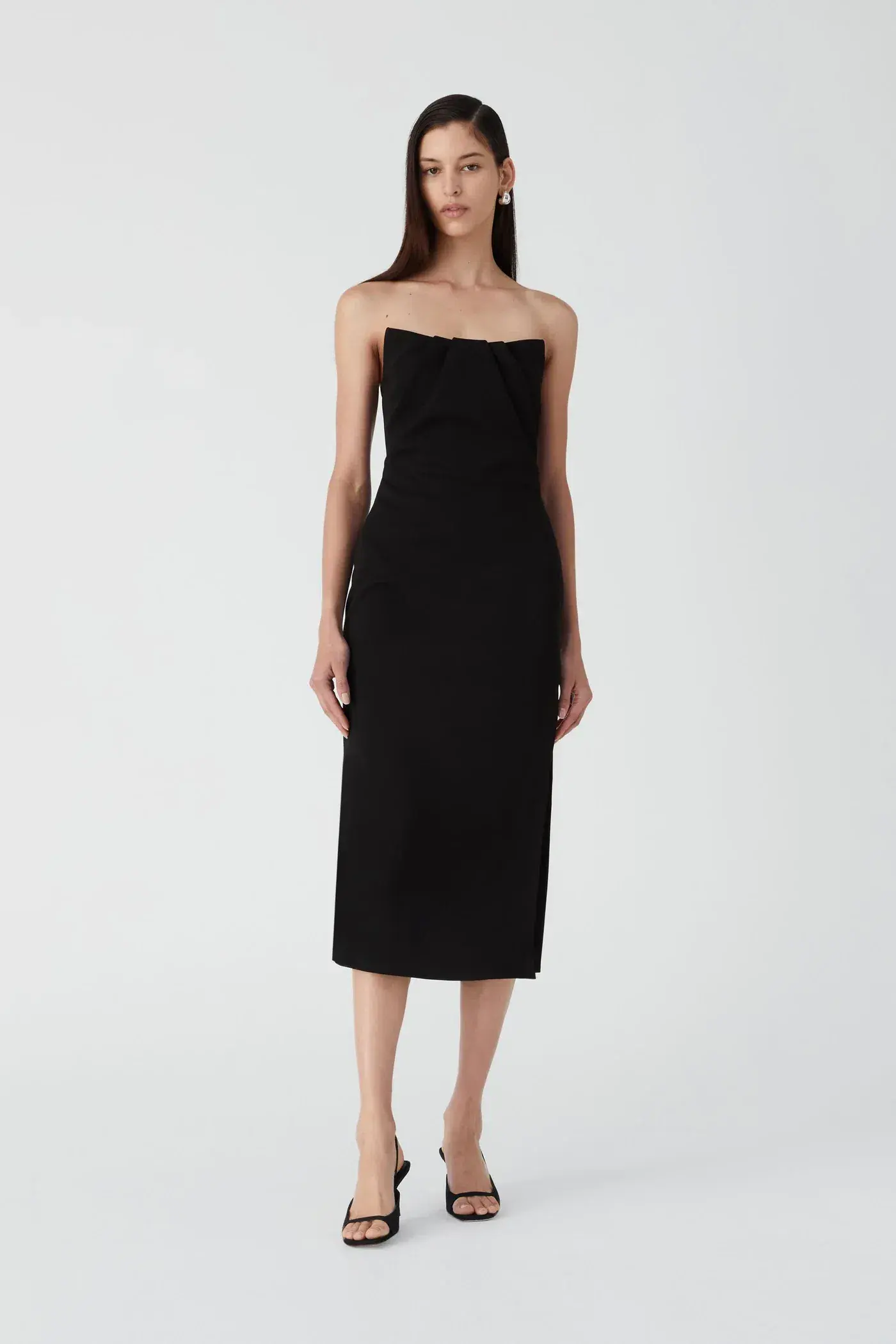 MISHA Marcy Midi Dress Black Size 8/S  - Image 1