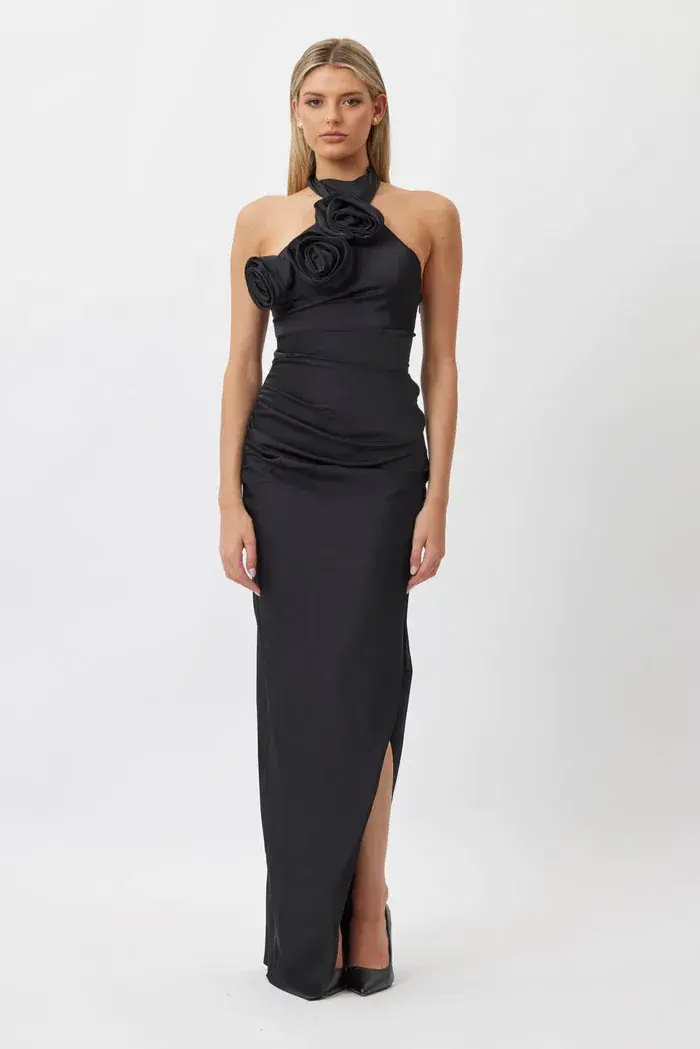 Bianca & Bridgett Gigi Maxi Dress Black Size AU 8 - Image 1