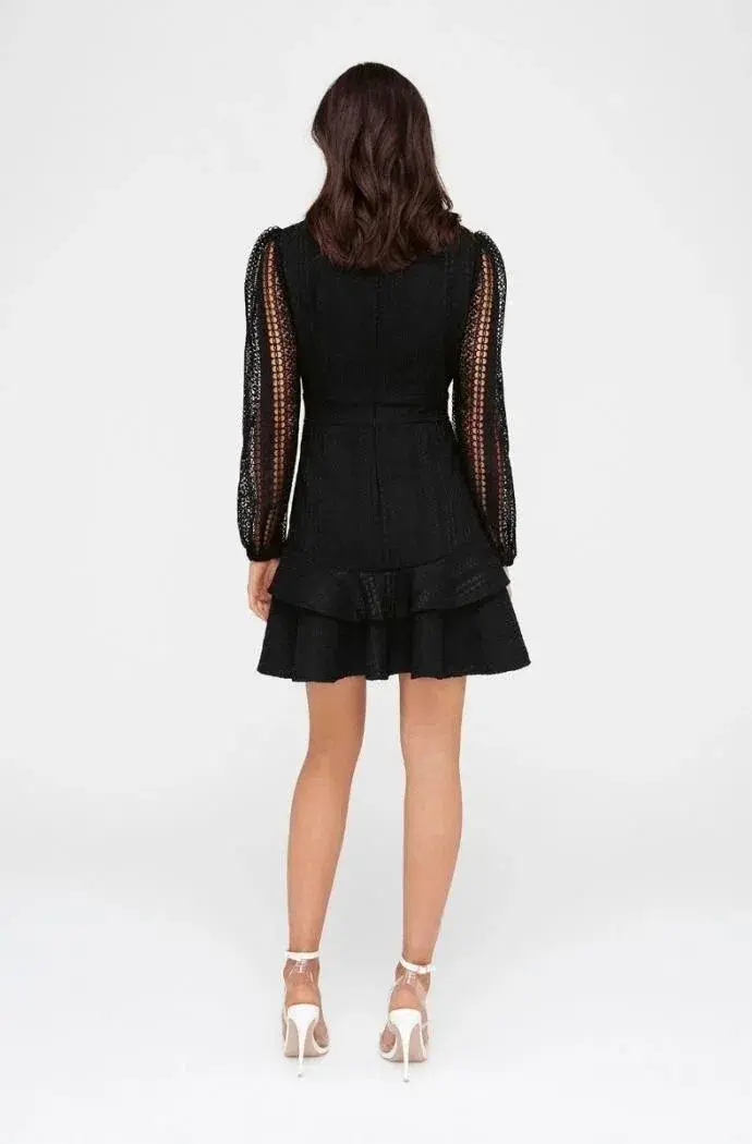 Sheike New Orleans Lace Dress Black Size 8 for rent on The Volte - main image