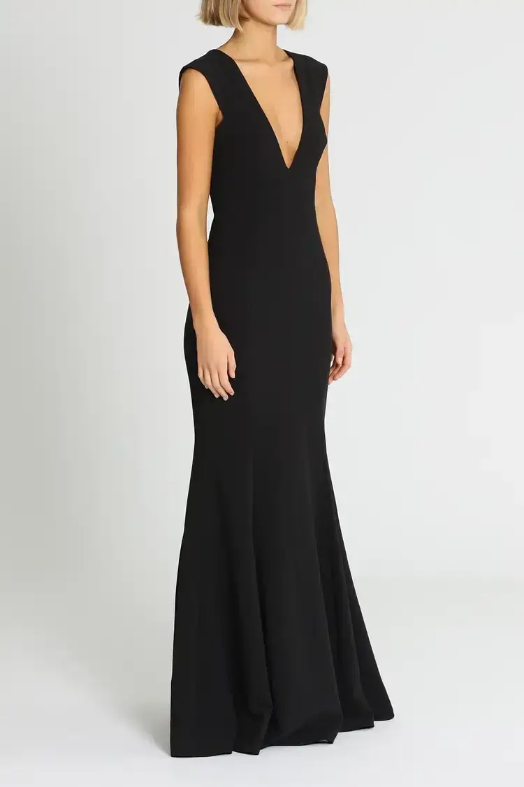 Jay Godfrey Victoria Light Gown in Black Size 12 - Image 2
