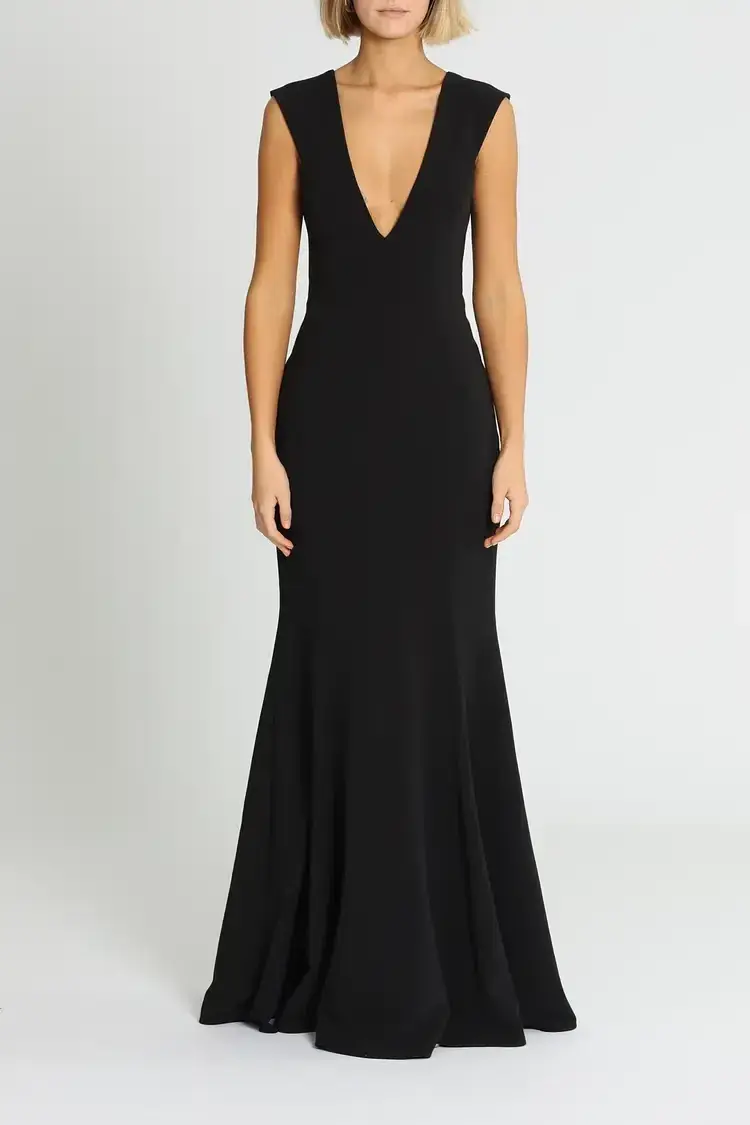Jay Godfrey Victoria Light Gown in Black Size 12 - Image 1