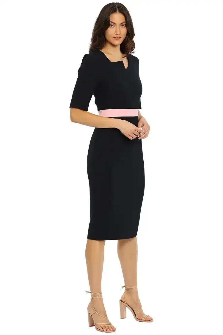 Karen Gee Abstraction Dress in Black Size 8 - Image 1