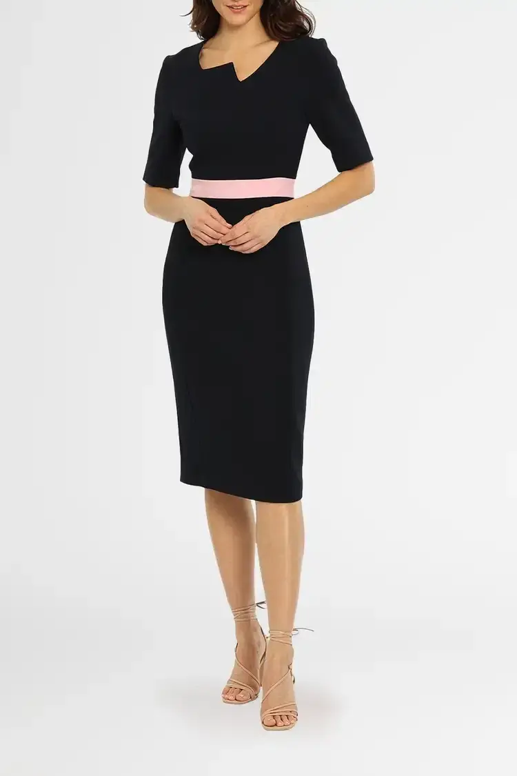 Karen Gee Abstraction Dress in Black Size 8 for rent on The Volte - main image