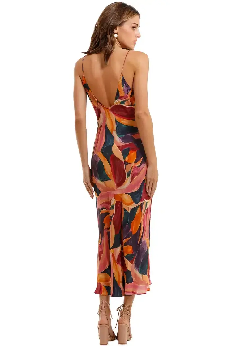 Kachel Billie Dress in Multi Floral Size 12 - Image 3
