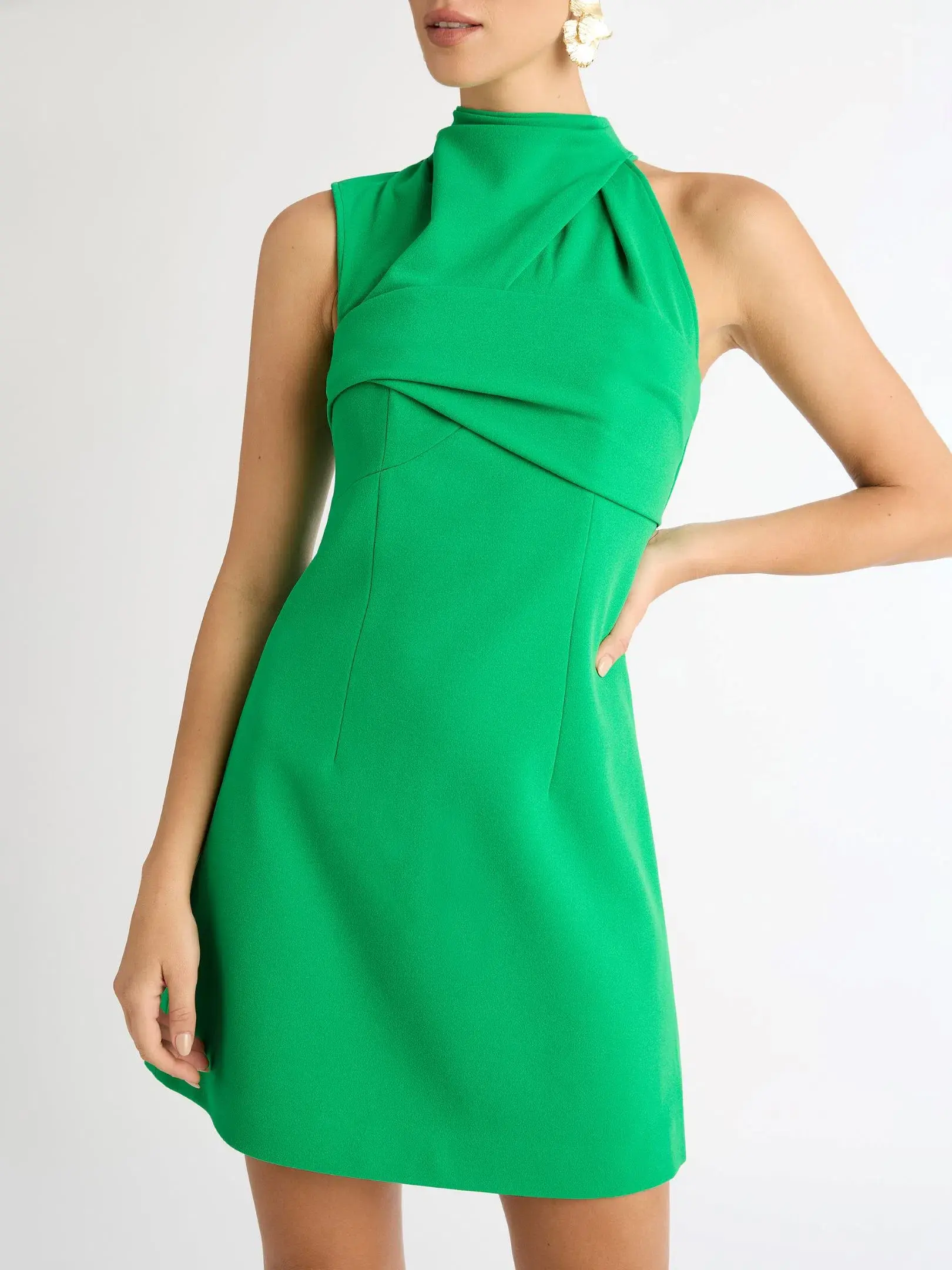 Sheike Avery Mini Dress Green Size 10 - Image 2