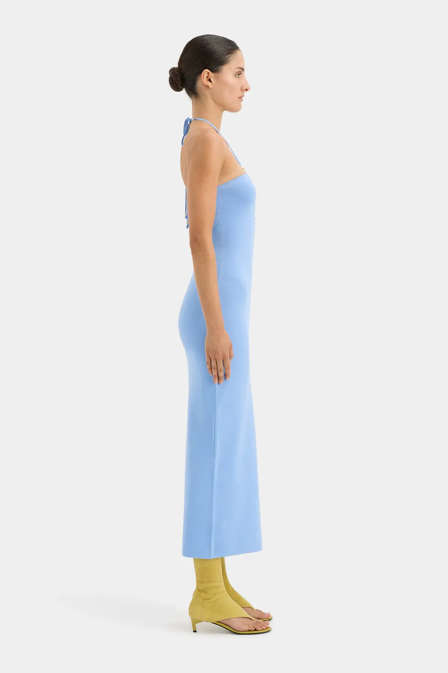 Sir the Label Salvador Beaded Halter Dress Blue Size 1 / AU 8 - Image 2