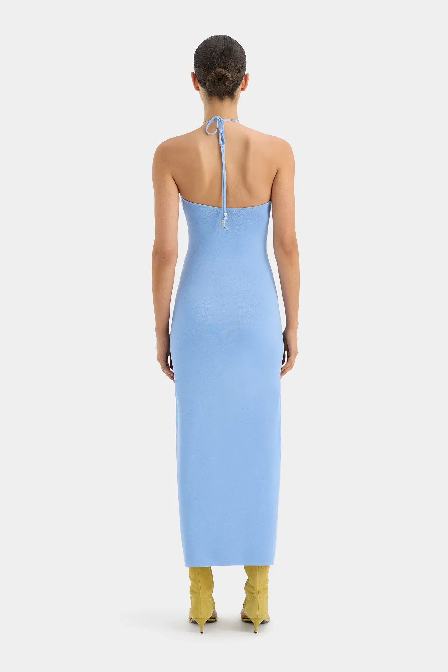 Sir the Label Salvador Beaded Halter Dress Blue Size 1 / AU 8 - Image 3
