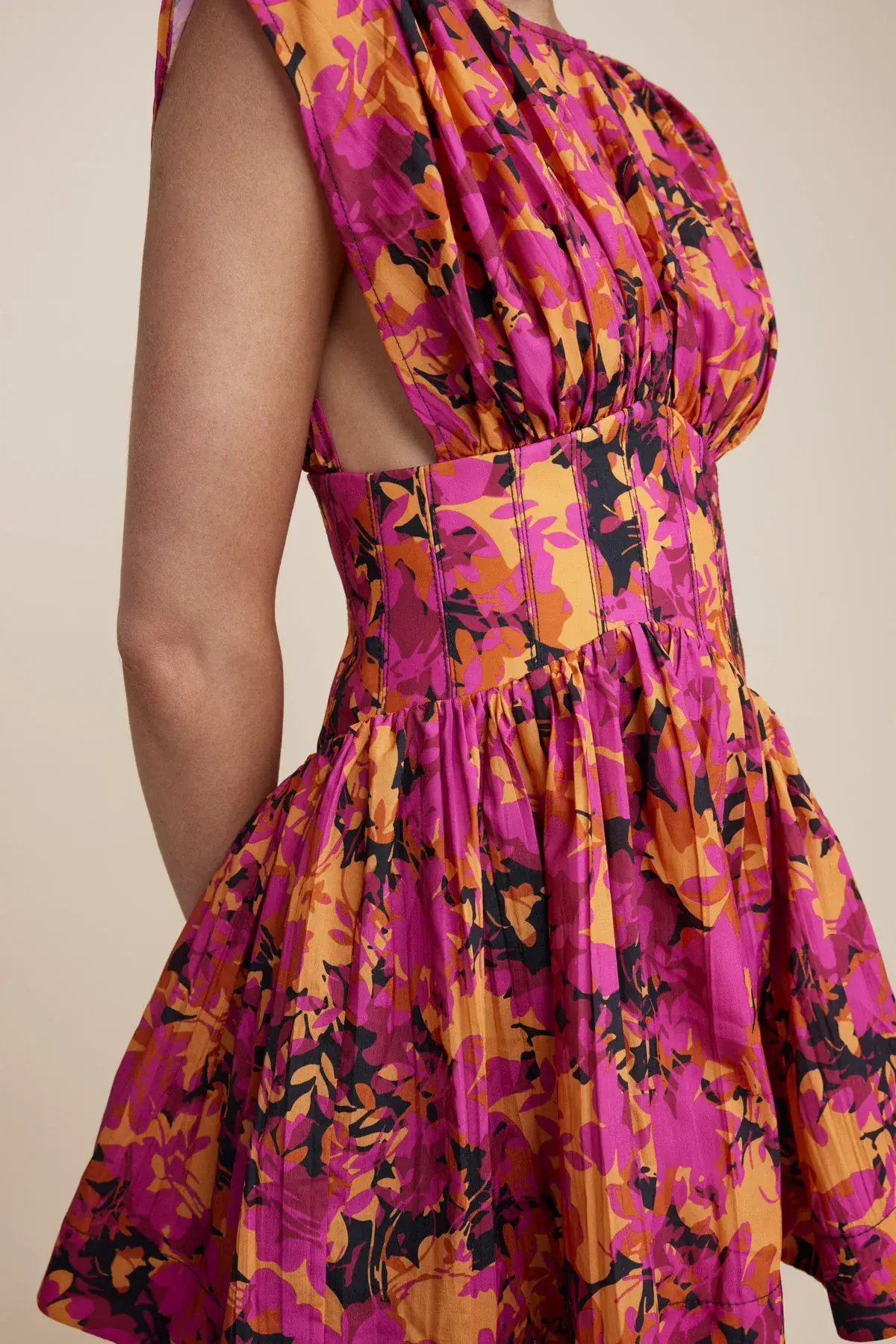 Acler Clifton Dress Multi Floral Size 14 - Image 4
