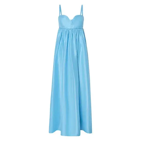 Oroton Bodice Detail Gown Lake Blue Size 8 - Image 3