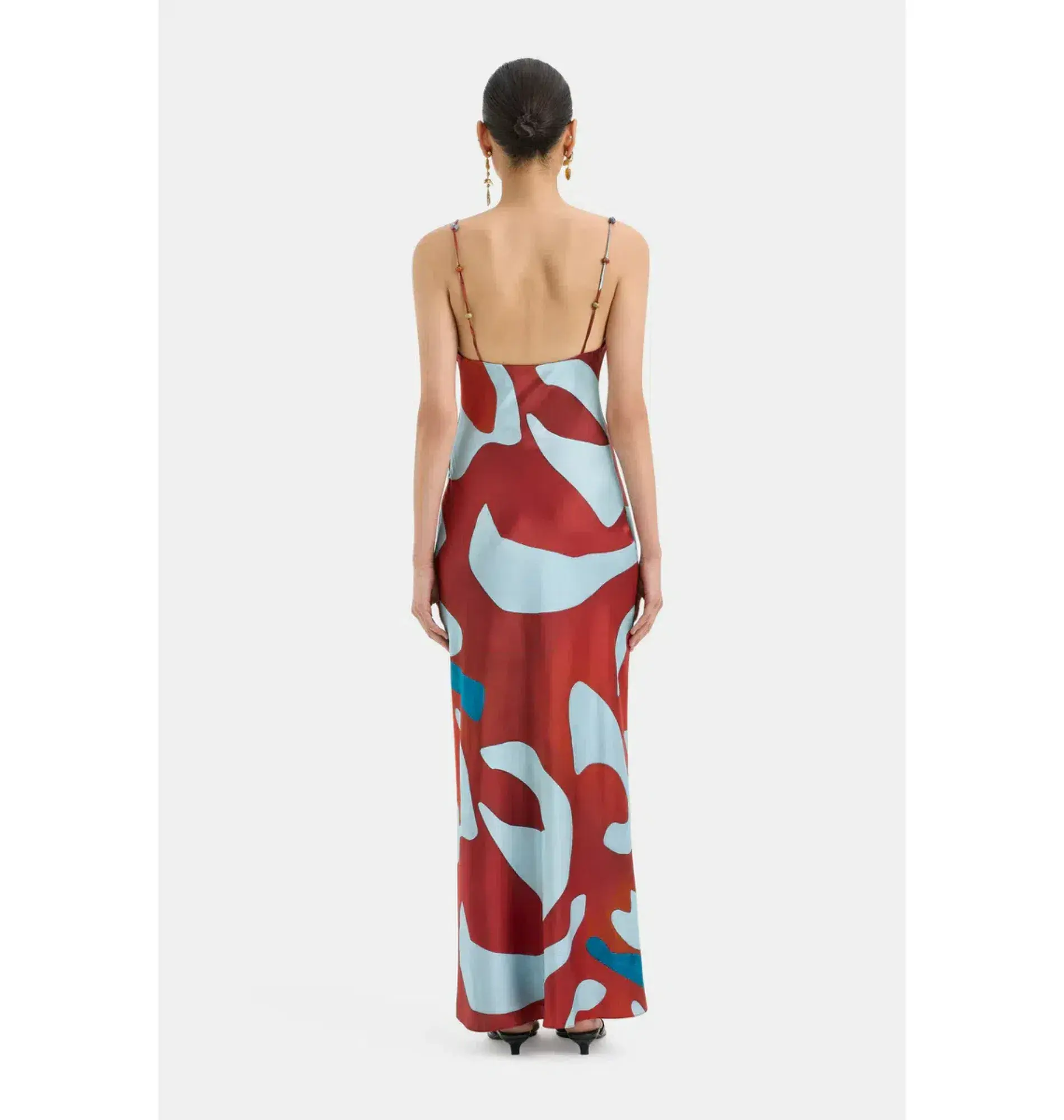 Sir the Label Frankie Slip Dress Ruby Reflection Size AU 14 - Image 3