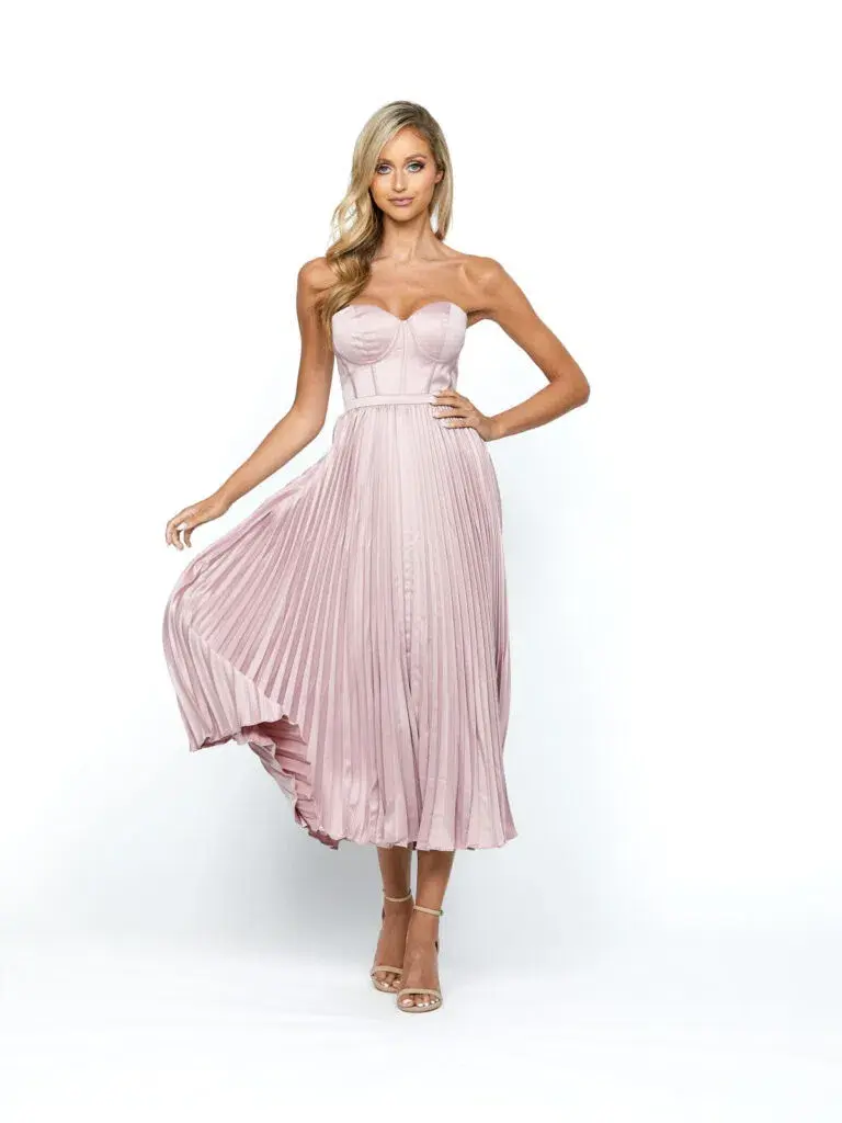 Bariano Chloe Midi Dress Pink Size 14 - Image 1
