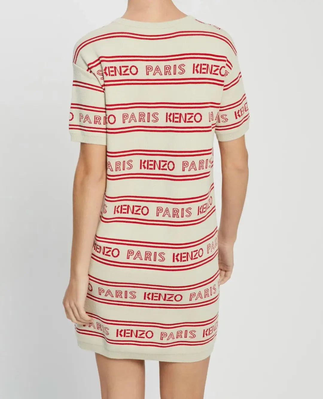 Kenzo Jacquard Mini Dress Off White Size S / AU 8 for rent on The Volte - main image