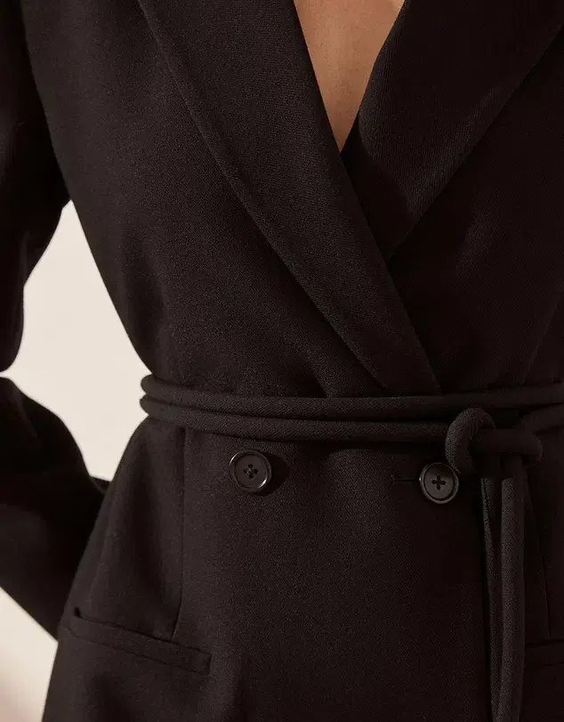 Shona Joy Irena Blazer Mini Dress Black Size 8 - Image 5