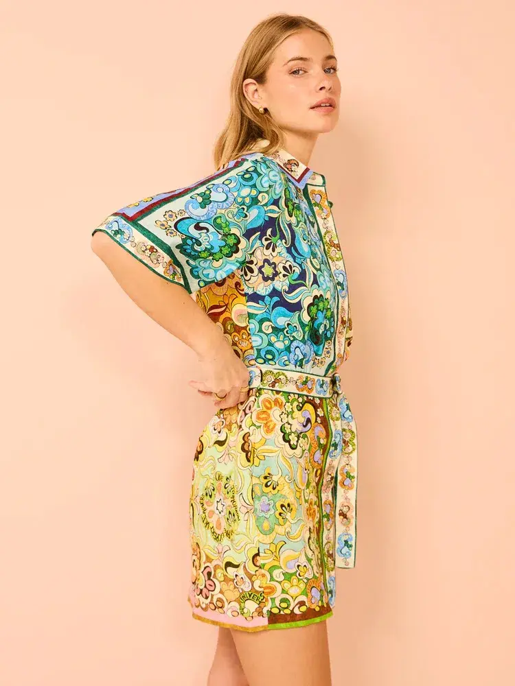 Alemais Dreamer Mini Dress Floral Size 8 - Image 3