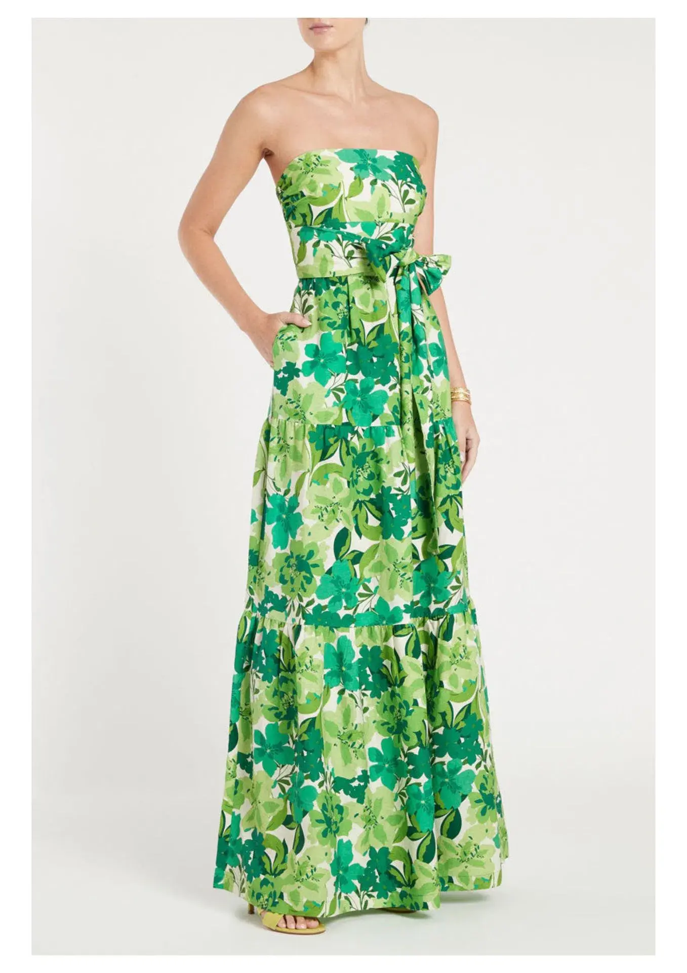 Rebecca Vallance Marguerita Maxi Dress Green Size 14 - Image 1