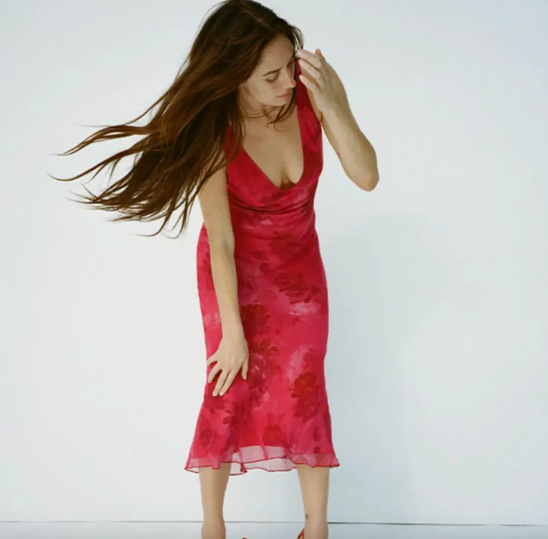 Realisation Par The Marie Midi Dress in Anastasia Rose Size S / AU 8 for rent on The Volte - main image