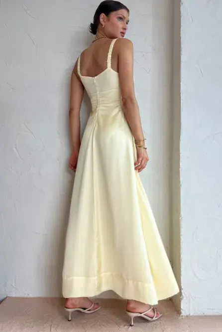 Hansen & Gretel Carlos Dress Lemon Yellow Size M / AU 10 - Image 3