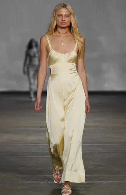 Hansen & Gretel Carlos Dress Lemon Yellow Size M / AU 10 for rent on The Volte - main image