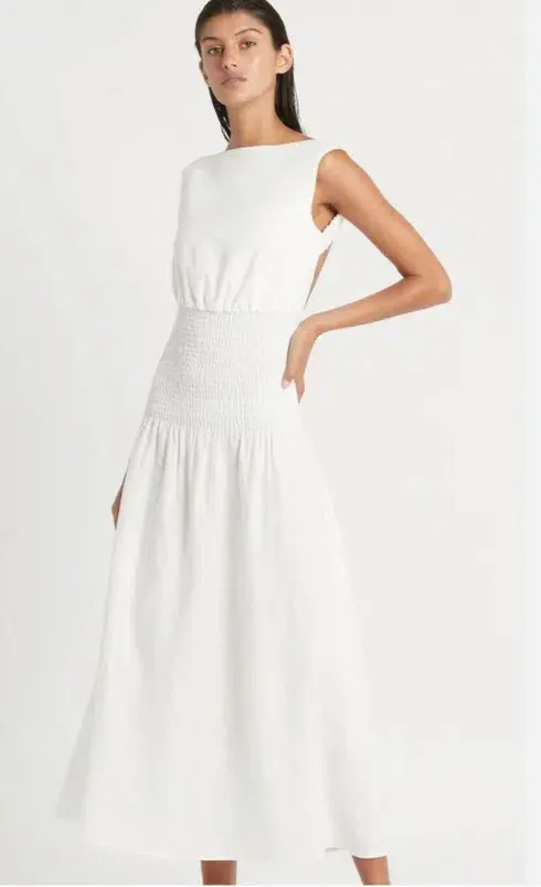 Sir The Label Lorena Maxi Dress White Size 0 / AU 6 - Image 3
