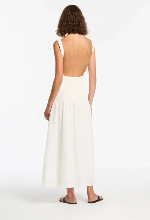 Sir The Label Lorena Maxi Dress White Size 0 / AU 6 for rent on The Volte - main image