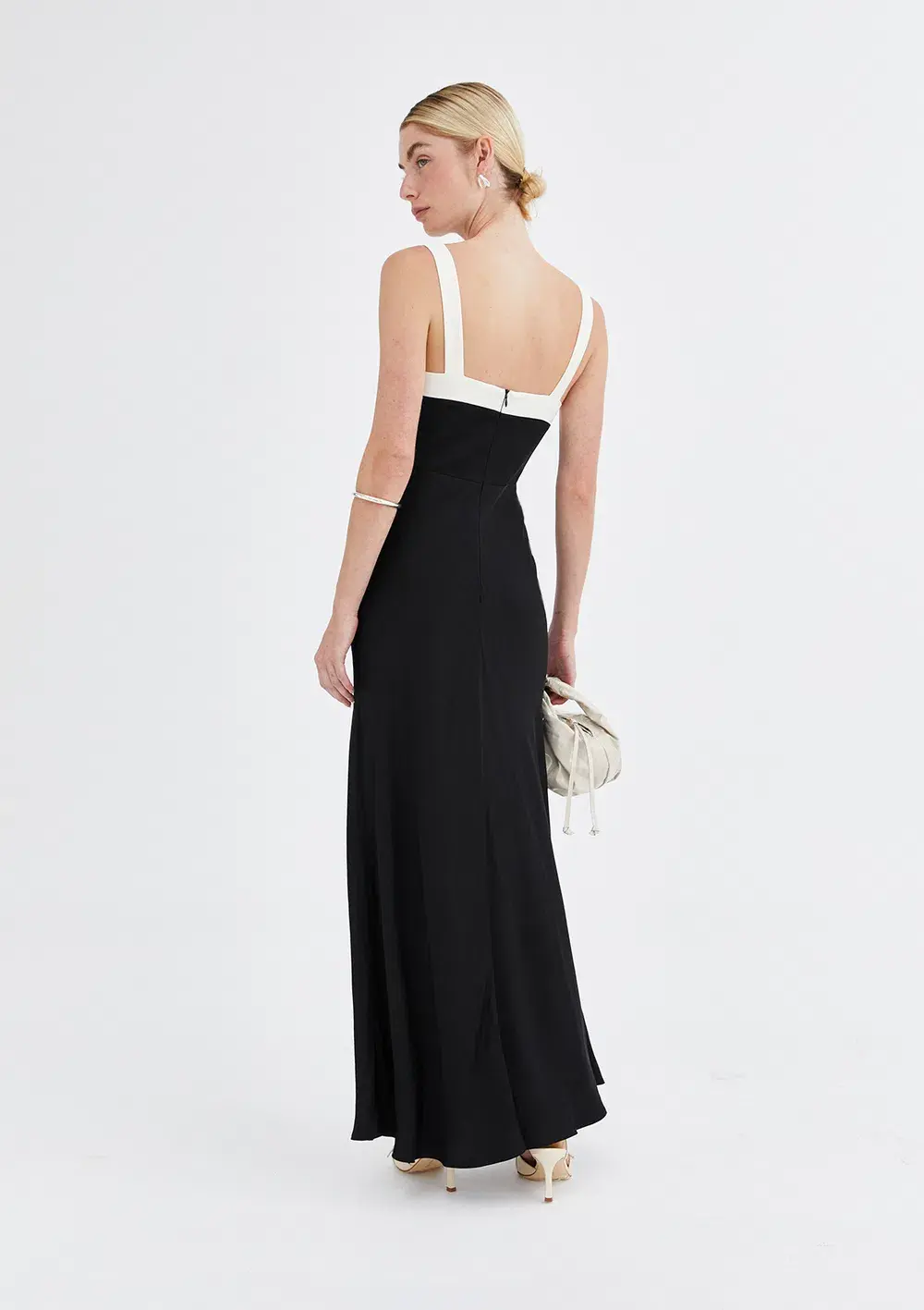 Jillian Boustred Regina Dress Black & White Size 8 - Image 3