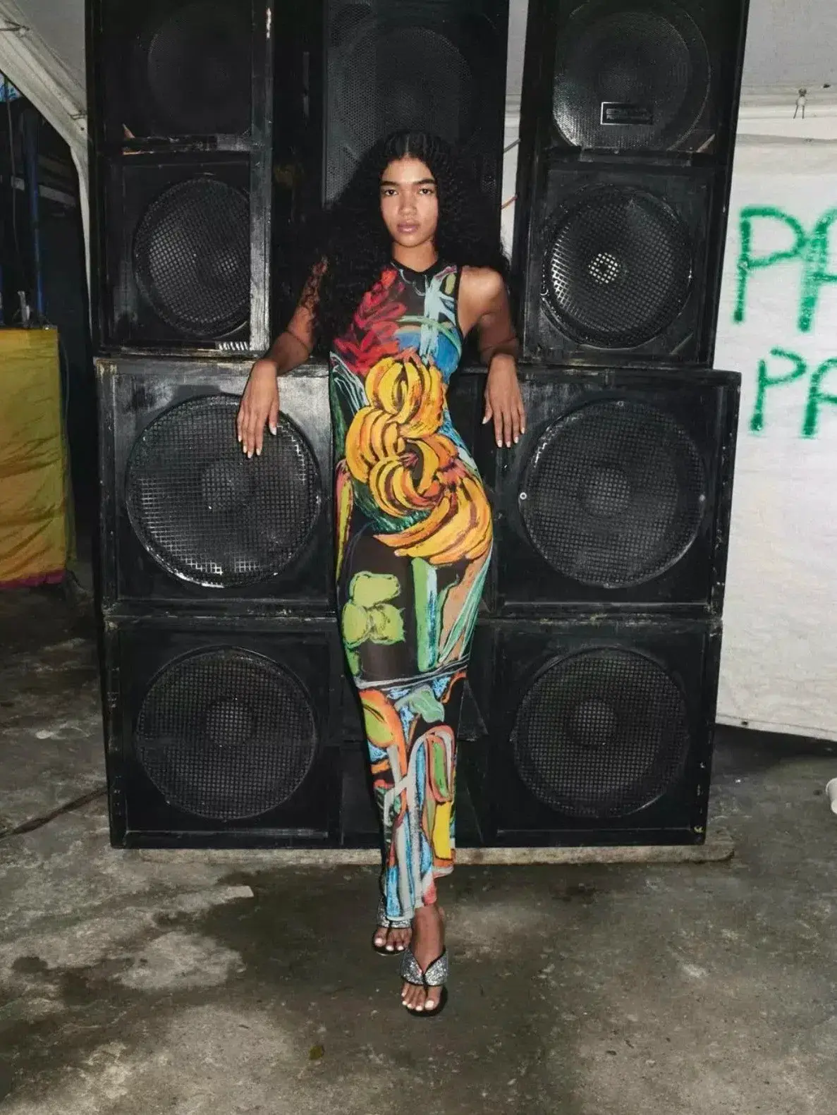 Venroy Mesh Tank Maxi Dress Print Size M / AU 10 - Image 3