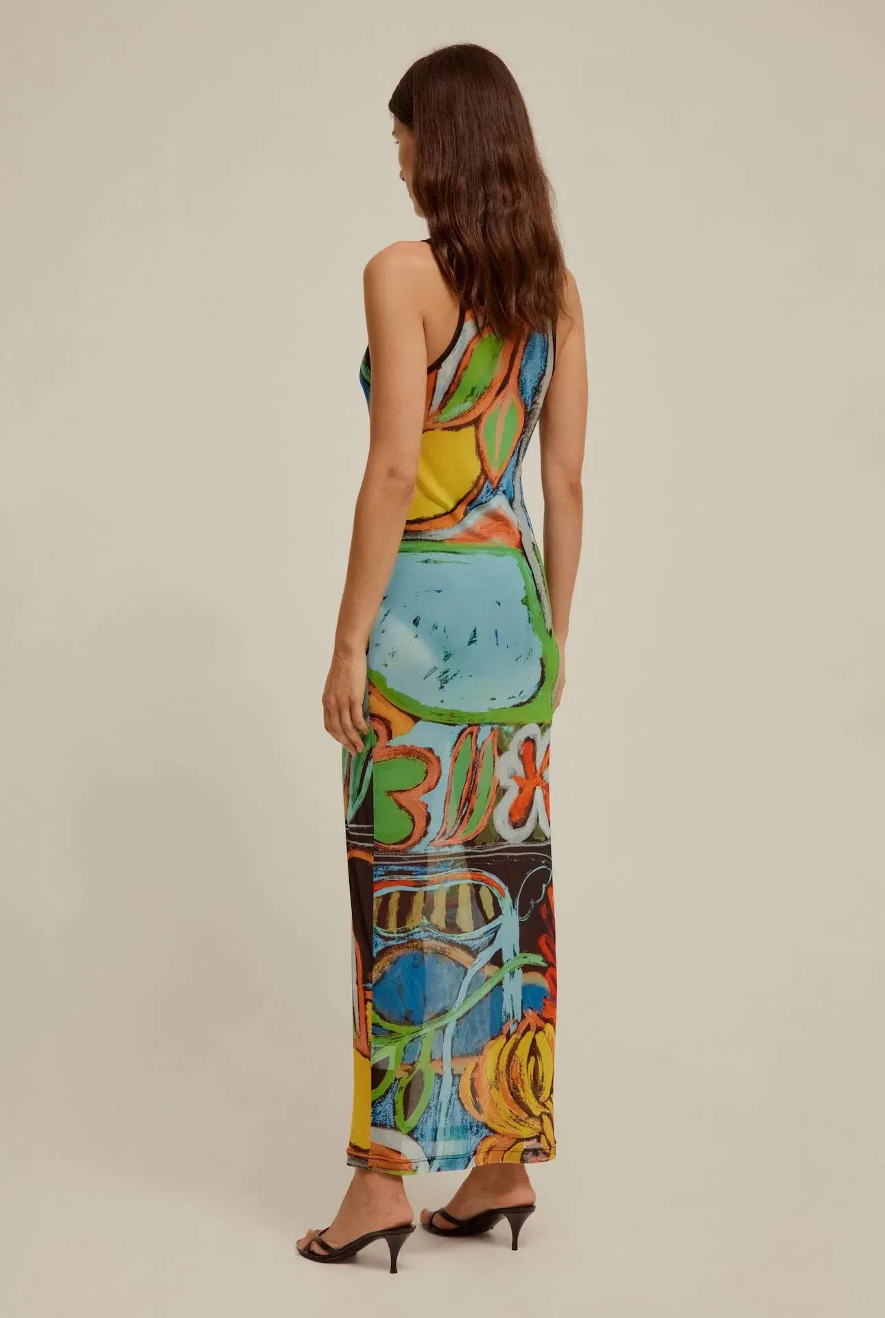 Venroy Mesh Tank Maxi Dress Print Size M / AU 10 - Image 2