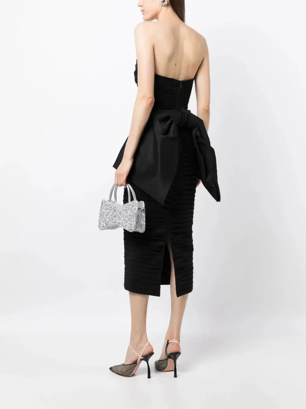 Rachel Gilbert Marji Midi Dress Black Size 10 - Image 3